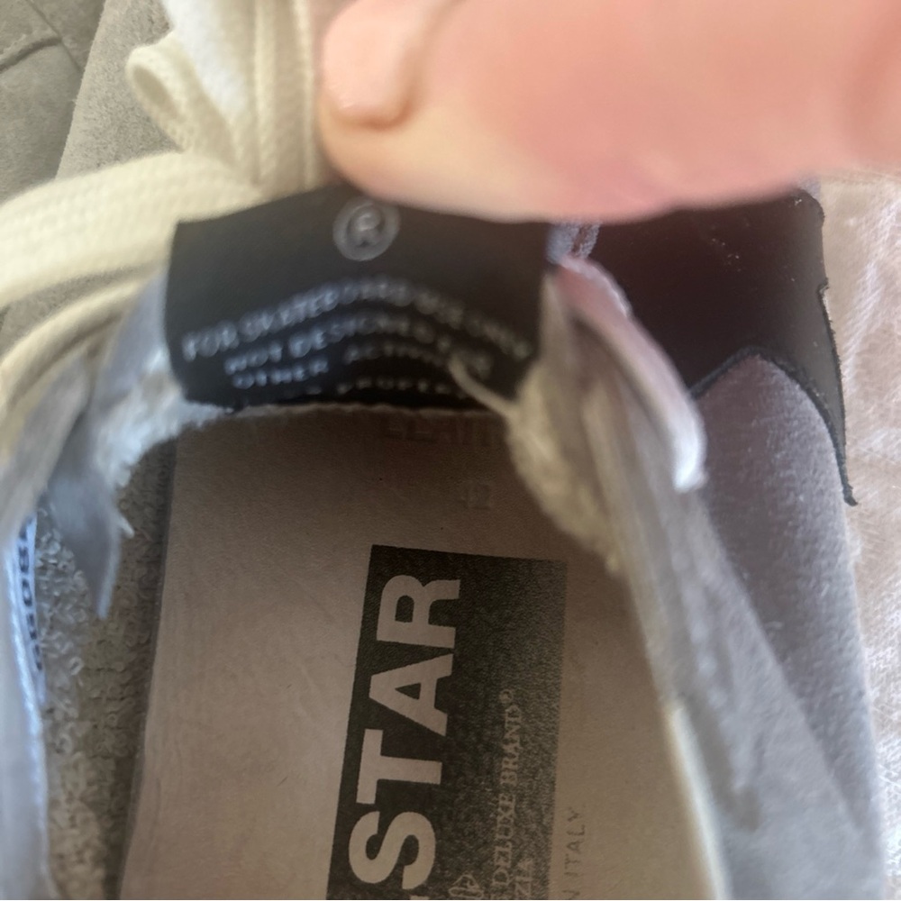 Golden Goose Gray and Black Retro Sneakers - Picture 3 of 11